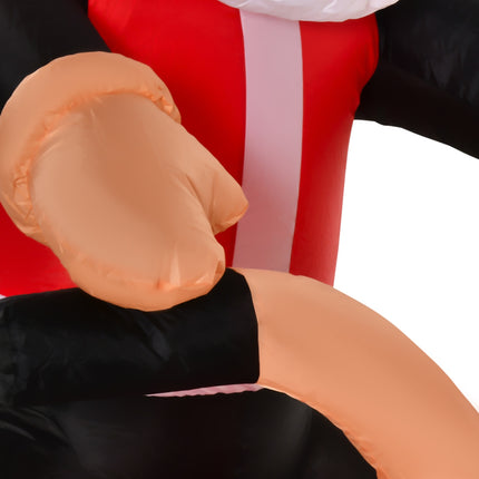 Nafukovací venkovní dekorace Santa Claus s LED osvětlením, 1.65m