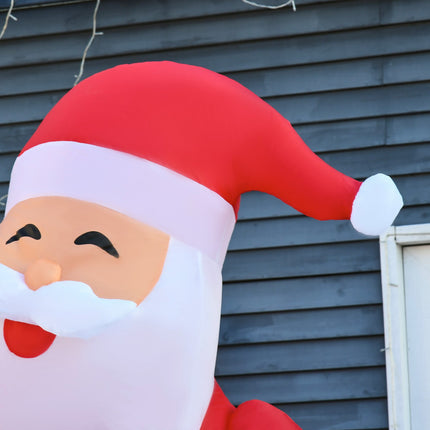 Nafukovací Santa s LED cukrovou hůlkou, 250cm