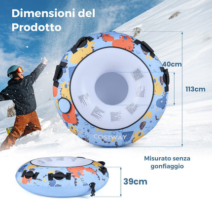 Nafukovací sáňky 132cm s potahem Oxford a ruční pumpou