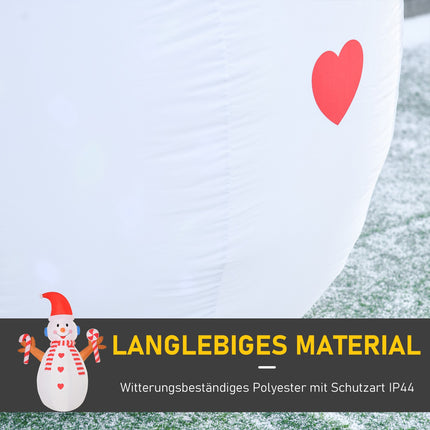 Inflatable Snowman with Rotating Lights, 2.4m, Indoor/Outdoor