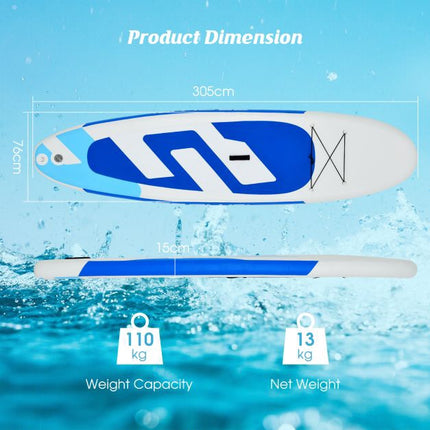 Nafukovací paddleboard 10 Ft, pádlo, pumpa, taška