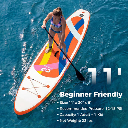 Nafukovací paddleboard 11 Ft, batoh, režim kajak