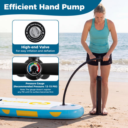 Nafukovací paddleboard 11 Ft, batoh, úchyty pro kajak