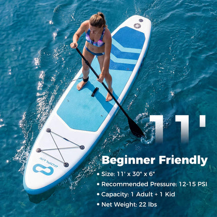 Nafukovací paddleboard 11 ft, batoh, 350 lb