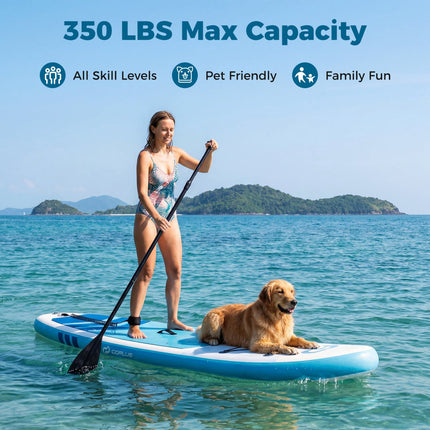 Nafukovací paddleboard 11 ft, batoh, 350 lb