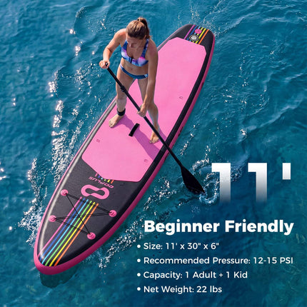 Inflatable Stand Up Paddle Board 11 ft, Backpack, Kayak