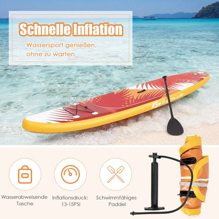 Nafukovací paddleboard 335 x 76 x 15 cm, oranžová