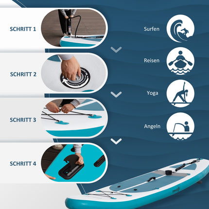 Nafukovací paddleboard set, 320 Cm, protiskluzový