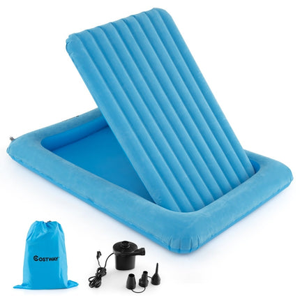 Inflatable Toddler Travel Bed with Pump & Carry Bag