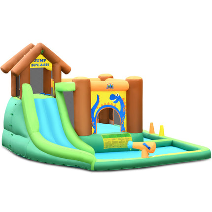 Inflatable Water Park With Slide, 368x303x230 cm