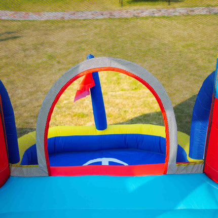 Nafukovací skákací hrad se skluzavkou a dmychadlem pro děti