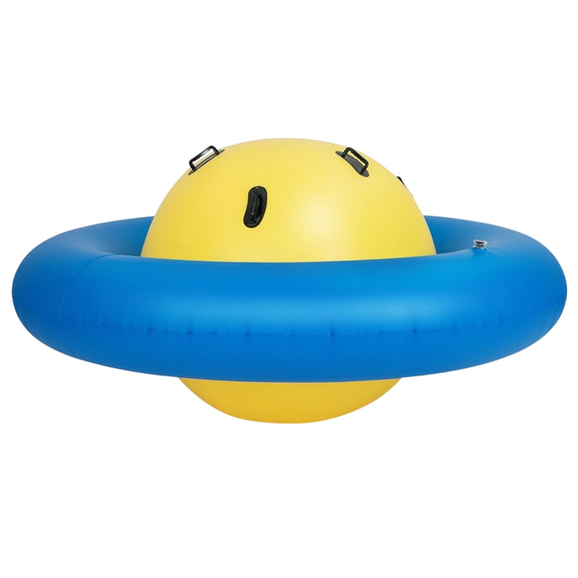 Nafukovací kupolová houpačka na válení, houpání, lezení a skákání, dětská houpačka, žlutá + modrá