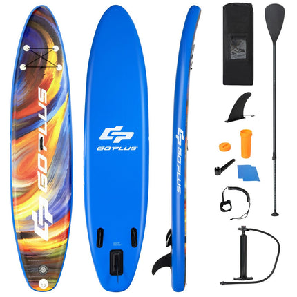 Nafukovací paddleboard, rozšířené prkno 320 x 76 x 15 cm, motiv hvězdné oblohy, barevný