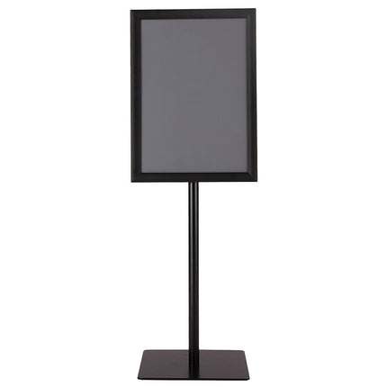 Informační stojan A3, výškově nastavitelný, snímatelný stojan na plakáty, stříbrná/černá 42 x 29.5 cm-černá