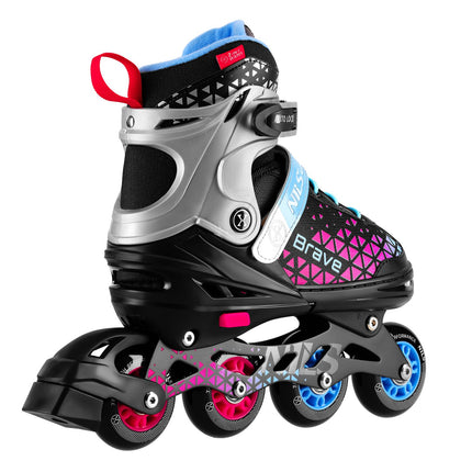 Inline & Hockey Ice Skates Set, 4-in-1, Pink, Size M (34-38)