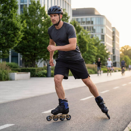 Inline Skates, Adjustable Size 35–38, Aluminum Frame