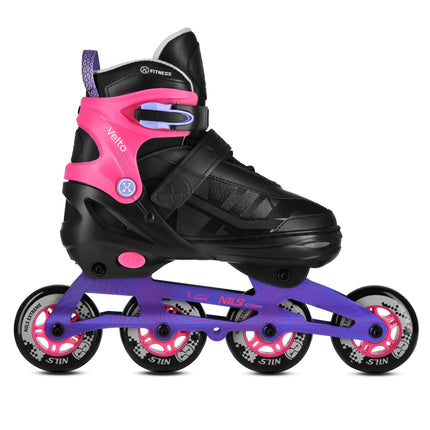Inline Skates, Adjustable Size EU 35-38, Pink, ABEC 7