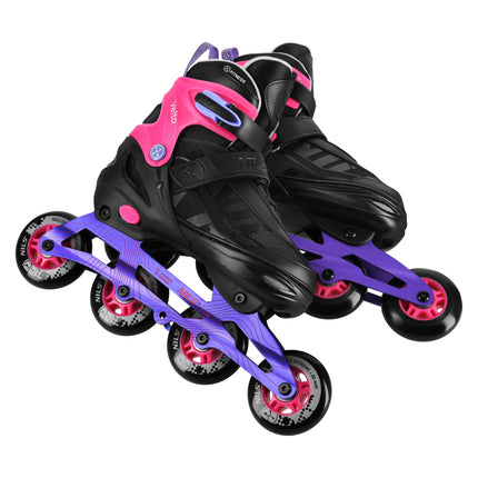 Inline Skates, Adjustable Size EU 35-38, Pink, ABEC 7
