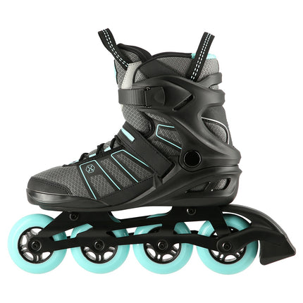 Inline-Skates, Schwarz-Minze, Größe 42, ABEC9-Kugellager