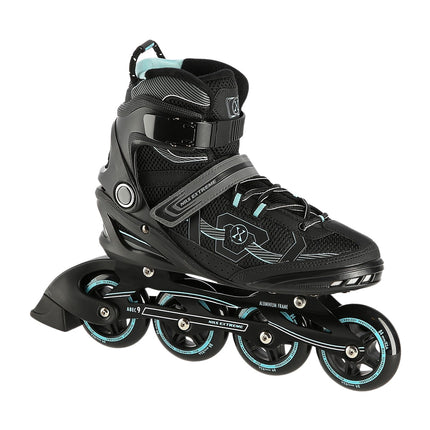 Inline Skates, Black-Mint, Size 44