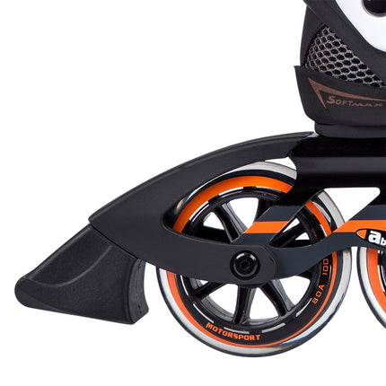 Inline Skates, Black-Orange, Size 39