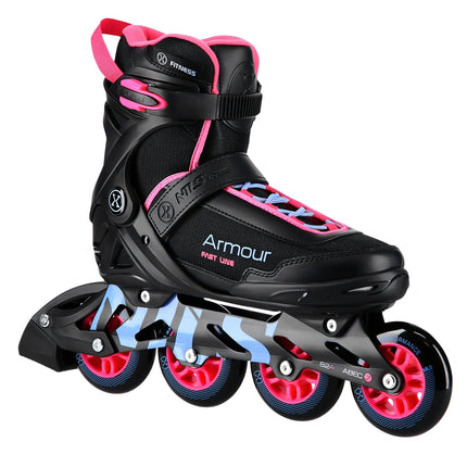 Inline Skates, Black/Pink, Size 39, Protective Gear