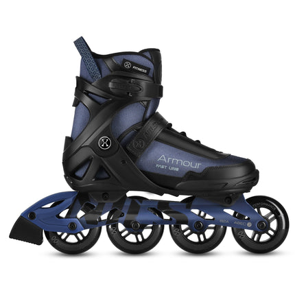 Inline Skates, Dark Blue, Size 42, 90mm ABEC-7