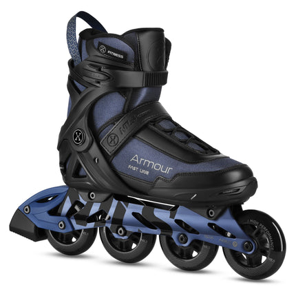 Inline Skates, Size 45, Dark Blue, 90mm ABEC-7