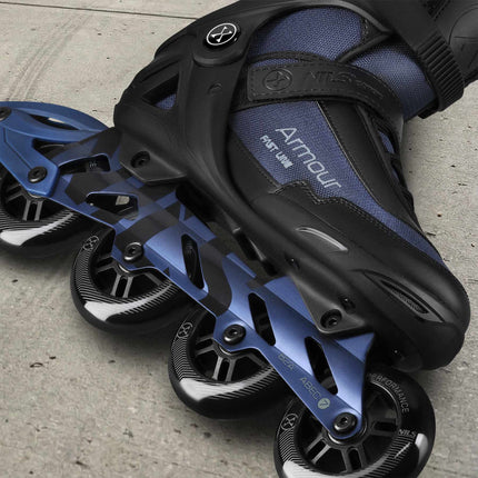 Inline Skates With Brake, Dark Blue, Size 40