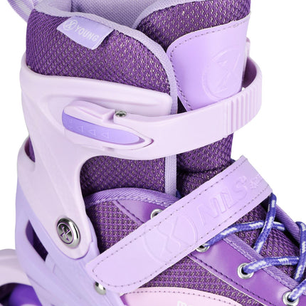 Inline Skates with LED, Protectors, Size L (39-42)