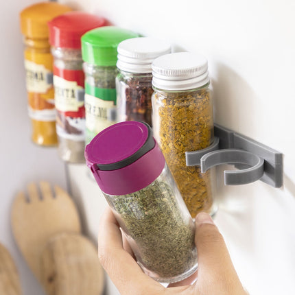 InnovaGoods Adhesive Spice Organiser for 40 Jars, Pack of 2, Divisible