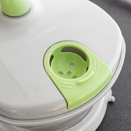 InnovaGoods Chopix 4-in-1 Manual Chopper and Salad Spinner, Whisk, Recipes