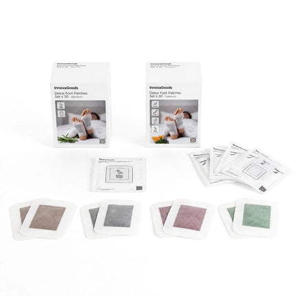 InnovaGoods Detox Foot Patches with Essences, 30 Units, Lavender, Mint, Orange