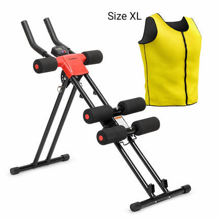 InnovaGoods Folding Abdominal Machine and Sauna Vest Size XL, Exercise Guide