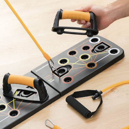 InnovaGoods Push-Up Board and Sauna Sports Belt, Resistance Bands
