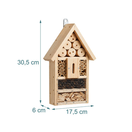 Insektenhotel-Bausatz, 2er-Pack, Tannenholz und Bambus