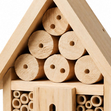 Insektenhotel-Bausatz, 2er-Pack, Tannenholz und Bambus