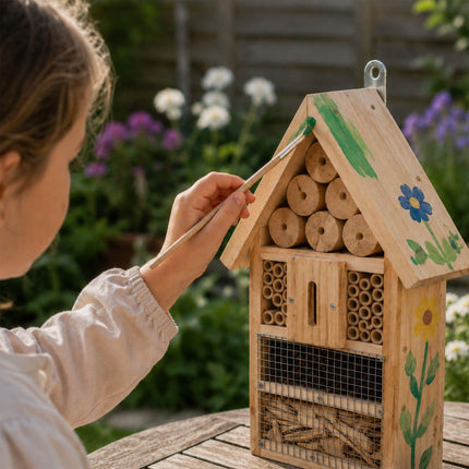 Insektenhotel-Bausatz, 2er-Pack, Tannenholz und Bambus