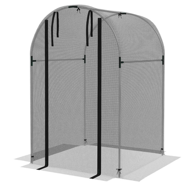 Zahradní ochranná síť proti hmyzu, HDPE, ocelový rám, 1.2x1.2M