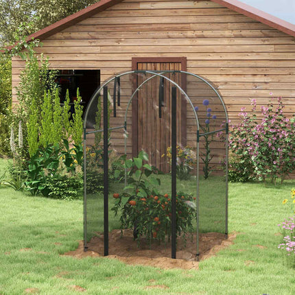 Zahradní ochranná síť proti hmyzu, HDPE, ocelový rám, 1.2x1.2M