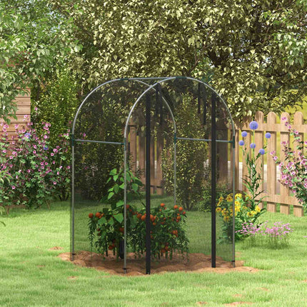 Zahradní ochranná síť proti hmyzu, HDPE, ocelový rám, 1.2x1.2M