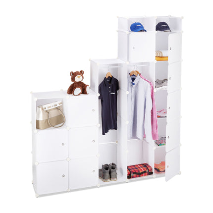 Insert system for wardrobe 18 compartments