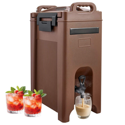 Insulated Beverage Dispenser 5 Gal, Hot Cold, Spigot Handle
