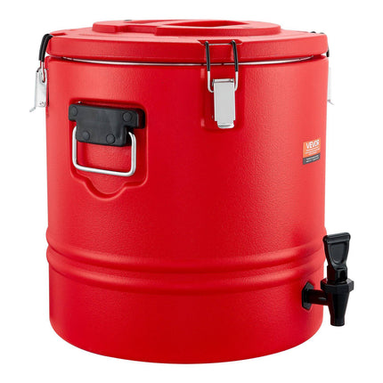 Insulated Beverage Dispenser 8 Gal, Hot Cold, Spigot, Stainless Liner