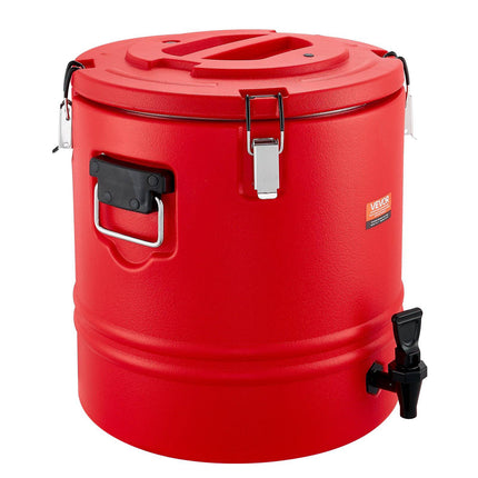 Insulated Beverage Dispenser 8 Gal, Hot Cold, Spigot, Stainless Liner