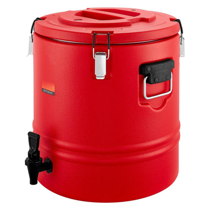 Insulated Beverage Dispenser 8 Gal, Hot Cold, Spigot, Stainless Liner