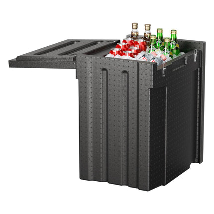 Insulated Food Pan Carrier, 90L Front-Loading Hot Box