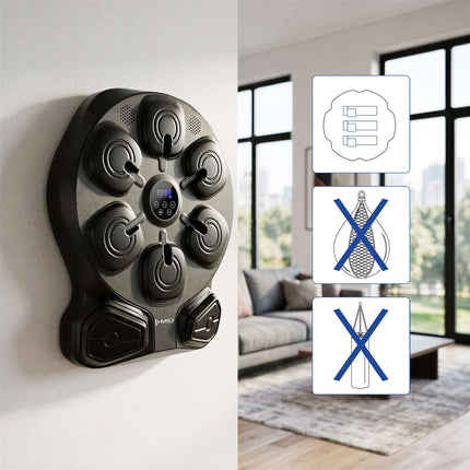 Interaktivní hudební boxovací trenažér s Bluetooth a rukavicemi