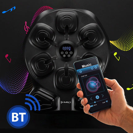 Interaktivní hudební boxovací trenažér s Bluetooth a rukavicemi