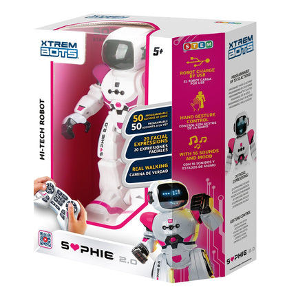 Interaktivní robot Sophie 2.0 s hlasovým ovládáním a senzory